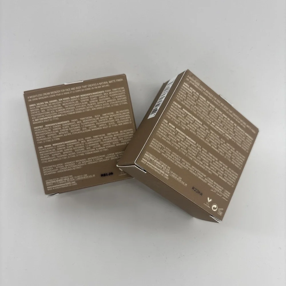 2 x NEW Anastasia Beverly Hills Cream Bronzer - Full Size - Caramel
